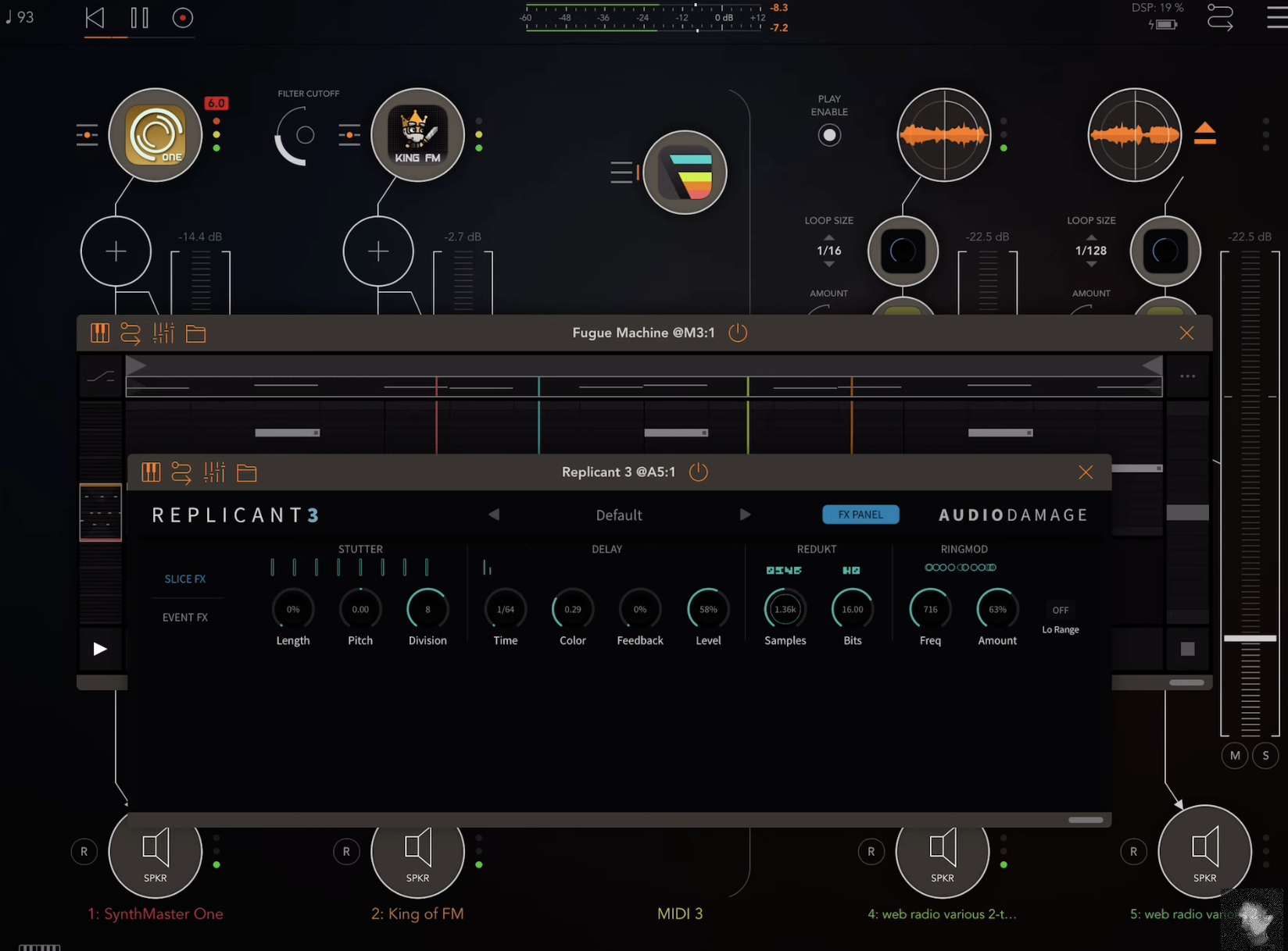 Improv with Fugue Machine and AUM